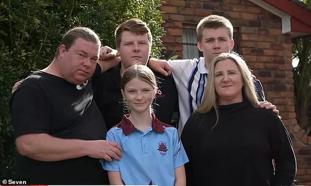 Nathan and Emma Mills arrived in Australia from the UK in 2010 with two young children and have since had a third who is an Australian citizen (pictured, with their family who now face deportation)