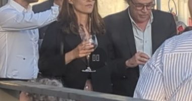 At ease: Natalie Portman (center) and her husband Benjamin Millepied (far left) were seen on May 29 in Paris, just four days before he was reported to have carried on an affair with a 25-year-old woman