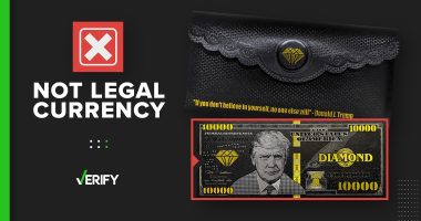 No, Trump Bucks aren’t legal currency