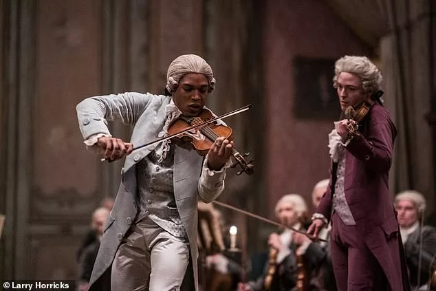 The best five minutes of Chevalier come right at the start, when we are introduced to our hero, Joseph Bologne (the excellent Kelvin Harrison Jr, pictured)
