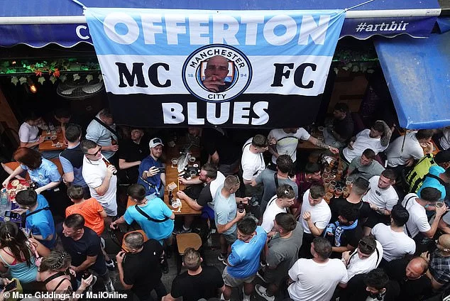 Thousands of Manchester City fans party on the streets of Istanbul ahead of Champions League final