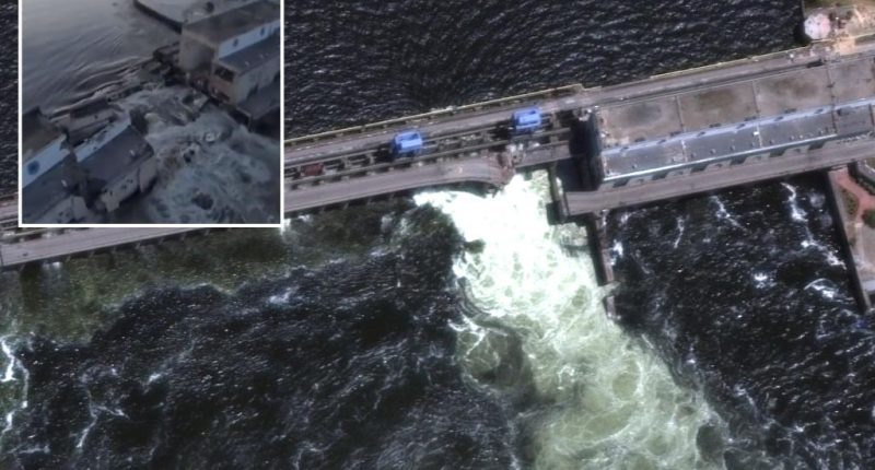 Ukraine says Russia blew up major dam near Kherson, prompting mass evacuations