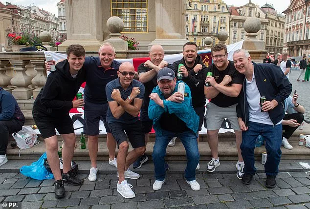 John Payne (front row, left) was the victim of a machete racist attack in 2007