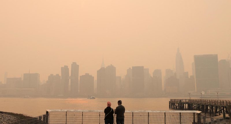 Wildfire smoke-laden haze could hang around Northeast and beyond for days, experts warn