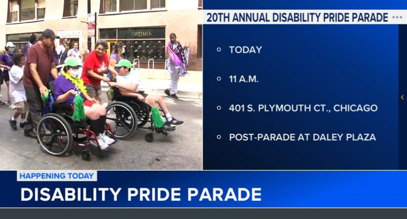 Disability Pride Parade steps off downtown in Chicago for Disability Pride Month