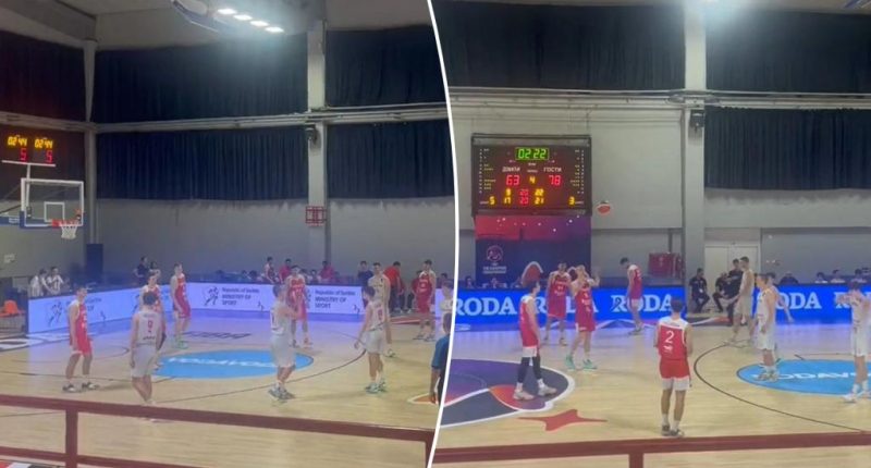 FIBA game ends in controversy over playing conditions