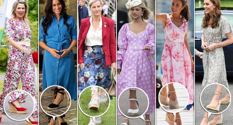 Inexpensive, functional and easy-to-wear, there's nothing much regal about the humble espadrille. But if millions find the braided sandals impossible to ignore in the holiday season, the same applies to the royals - who seem to choose even for formal occasions (and when the sun is hiding).