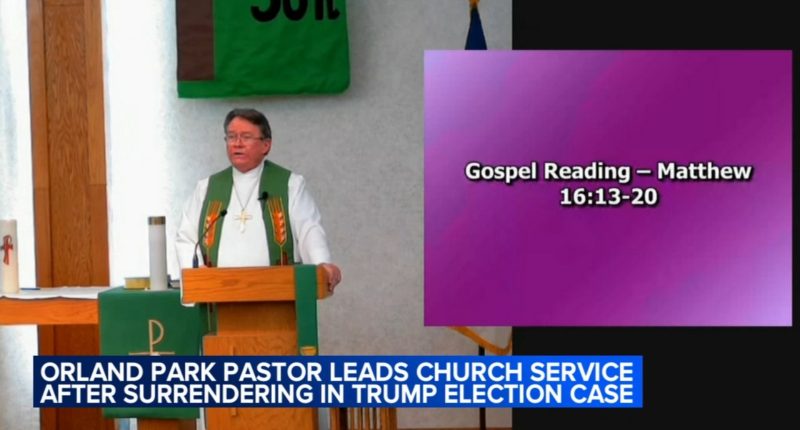 Orland Park Rev. Stephen Lee back at Living Word Lutheran Church after surrendering in Georgia indictment involving Donald Trump
