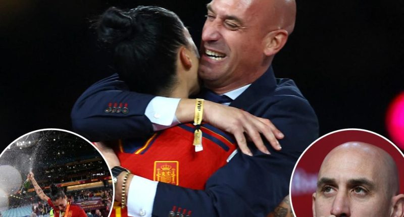 Spain's soccer president sorry for kissing World Cup star