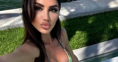 'I got off before I knocked her the f*** out!' 'Instagram famous' model Morgan Osman reveals her airplane meltdown was due to a 'woman with neon blue hair' who berated her for sitting in her seat