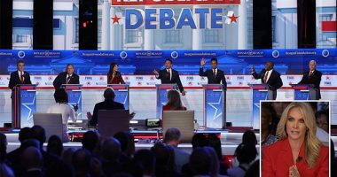 'If you all stay in the race, Trump wins': Republican candidates are given brutal reality by moderator Dana Perino - and refuse to answer when asked who should drop out to help defeat the former president