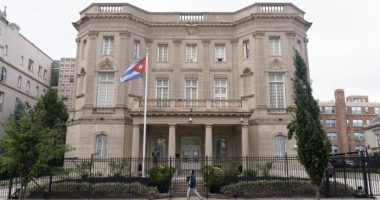 A Molotov cocktail is thrown at the Cuban Embassy in Washington, but there's no significant damage