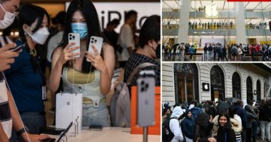Apple's flagship Shanghai store buzzes as iPhone 15 goes on sale