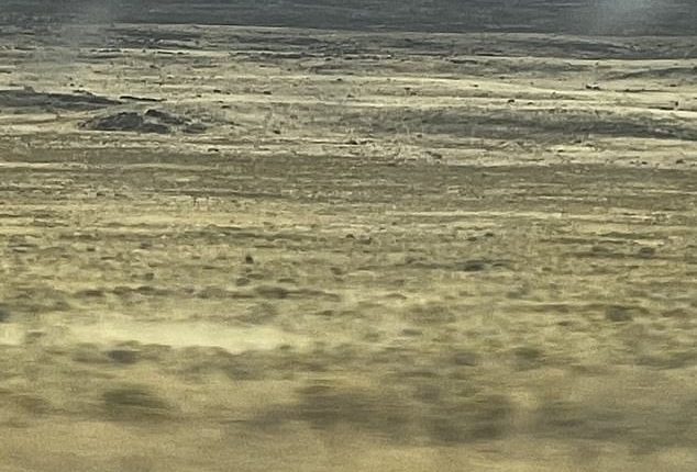Footage shared on social media appeared to show smoke rising from the desert