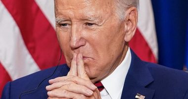 Joe Biden in New York on Wednesday when he repeated the same story twice