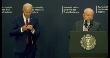 Biden Reveals He's Told What to Do, Almost Knocks Over Flag, and Brazilian President's Unique Reaction