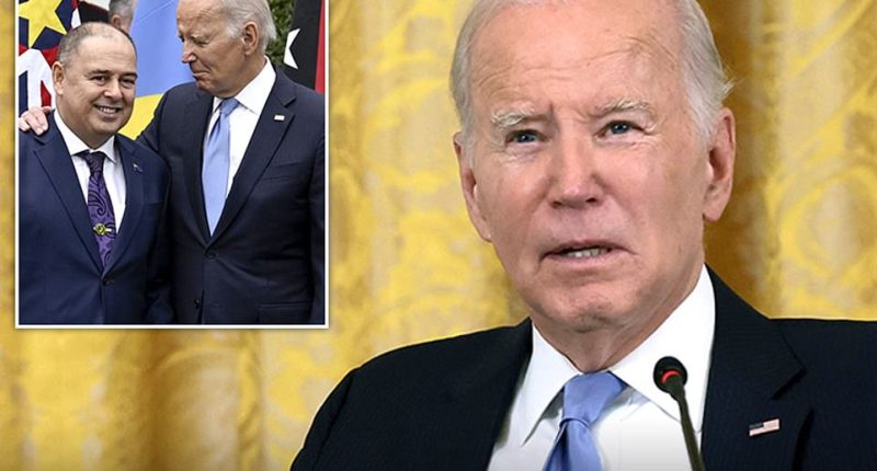 President Joe Biden got briefly marooned while announcing a plan to invest $40 billion in infrastructure for Pacific islands – then skipped over the acronym for the new program he was touting after botching the name during delivery. Biden announced the Pacific Islands Initiative at the start of a White House summit for Pacific island nations.