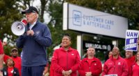 Biden strikes with UAW members: 'You deserve a hell of a lot more'