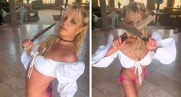 Britney Spears Insists Knives Are Rented Props, Pleads With Fans Not to Worry