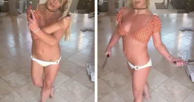 Britney Spears Possibly Injures Herself, Endangers Dogs in Wild, Knife-Themed Dance Video