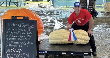 Butternut squash sets world record at the State Fair of Virginia