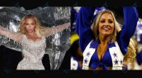 Dallas Cowboys Cheerleaders Give Beyoncé Warm Welcome