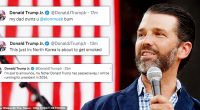Donald Trump Jr.'s Twitter account was hacked Wednesday morning and flooded with a series of outlandish and confusing posts.