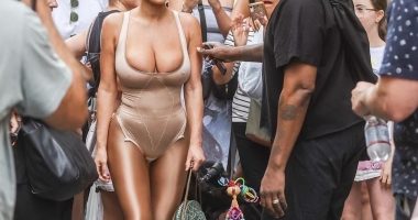 Frenzy: Kanye West and his new 'wife' Bianca Censori caused a major frenzy while on Via dei Calzaiuoli in Florence, Italy on Thursday afternoon