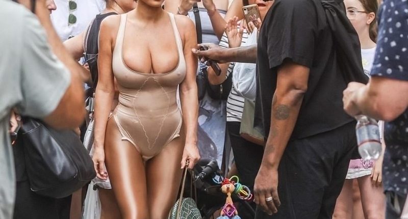 Frenzy: Kanye West and his new 'wife' Bianca Censori caused a major frenzy while on Via dei Calzaiuoli in Florence, Italy on Thursday afternoon