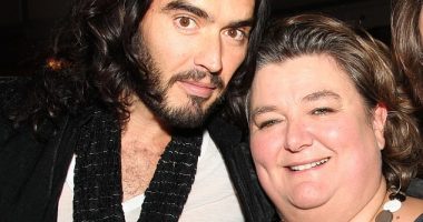 Russell Brand ¿s former boss at the BBC, ex-Radio 2 controller Lesley Douglas, will be required to cooperate with an investigation into his alleged wrongdoing. Pictured: Brand and Douglas at the MITS awards in 2009