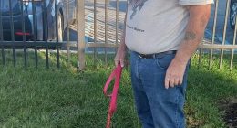 Joie Henney attempted to bring in Wally, a companion aiding him in the battles against depression and cancer, to the Phillies game last night