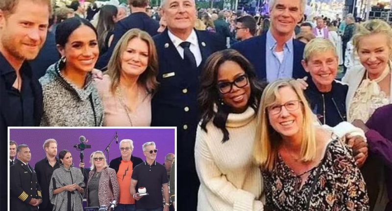 Harry and Meghan are the poorest celebs in this star-packed photo from Kevin Costner's fundraiser