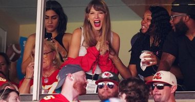 That was fast! Food company Heinz announced the release of Ketchup and Seemingly Ranch, a condiment inspired by Taylor Swift, just two days after she was seen eating at Travis Kelce's football game (pictured his Kelce's game)