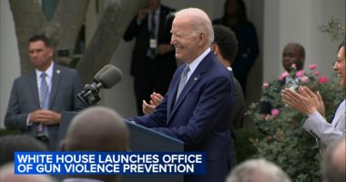 Highland Park mass shooting survivor among those celebrating Joe Biden announcing Gun Violence Prevention Office at White House