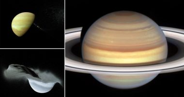 How Saturn got its rings: Simulations suggest they evolved from the debris of two moons which collided a few hundred million years ago
