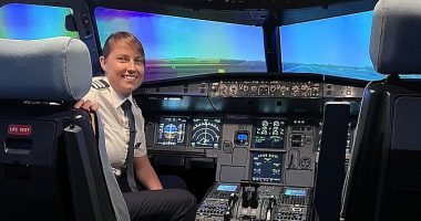 British Airways' Senior First Officer and former cadet Hannah Vaughan (above) has busted several myths about becoming a professional pilot