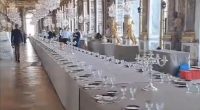 Inside Palace of Versailles state banquet: No detail is overlooked as tables are set, silverware polished and final preparations get underway for tonight's lavish feast