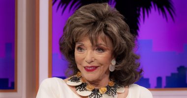 Joan Collins, 90, calls 'handsome' fifth husband Percy Gibson, 58, her 'best friend and accomplice' and reveals how she is defying her age