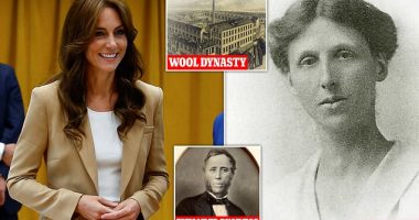 Kate Middleton's Who do you think you are? As Princess of Wales visits Leeds textile mill her paternal ancestors owned, the more humble beginnings on her mother's side - including a job in a jam factory to make ends meet