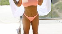 Gorgeous: Kerry Katona, 42, looked nothing short of sensational on Wednesday as she continued her Marbella holiday with fiancé Ryan Mahoney