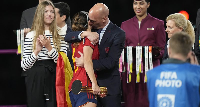 Luis Rubiales resigns as Spanish soccer president after unwanted kiss with World Cup winner Jennifer Hermoso