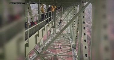 Man attempting stunt rescued from Foresthill Bridge, California's highest at 700 feet above ground