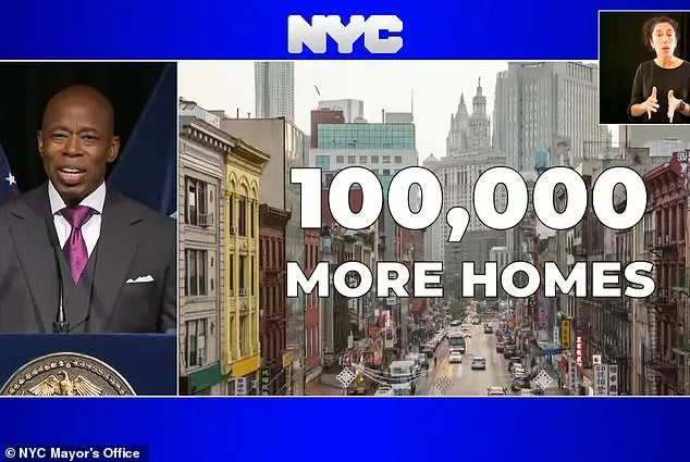 NYC Mayor Eric Adams makes sweeping changes to city residential zoning laws to build 100,000 NEW homes above commercial strips and near subway stations