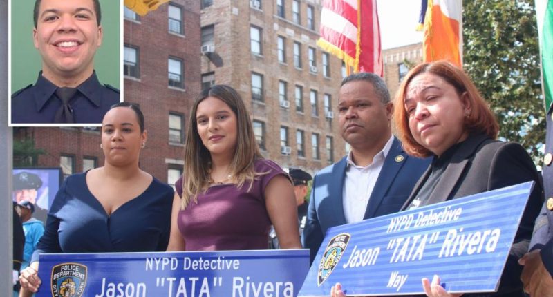NYC street renamed for slain NYPD detective Jason Rivera