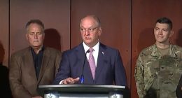 Gov. John Bel Edwards (pictured) provided an update on the saltwater intrusion in a press conference on Friday, along with state and local leaders, emergency officials and representatives from the US Army Corps of Engineers