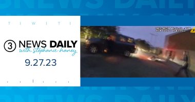 New body cam video shows Cleveland police dragged by driver of car where 3 men had been reported slumped over inside, and more on 3News Daily
