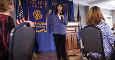 GOP presidential hopeful Nikki Haley said Thursday that former President Donald Trump will be remembered as 'thin-skinned and easily distracted' and criticized him for becoming 'weak in the knees' on Ukraine