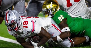 Ohio State stuns Notre Dame with late TD plunge with 1 second left