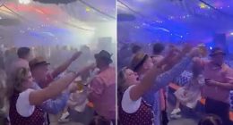 Outrage in Germany after video shows revellers 'performing the Nazi salute while listening to song linked to Third Reich' at Oktoberfest event