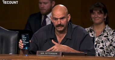 Sen. John Fetterman became emotional during a committee hearing and began tearing up as he addressed criticism and mockery that he has faced over his disabilities